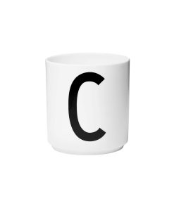 Alternative view of DesignLetters Porzellan-Becher C Weiß