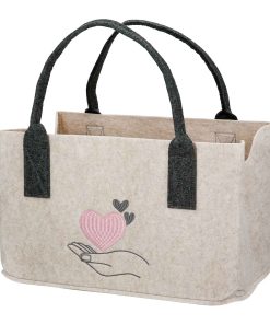 Alternative view of Gilde Filz Herzchen in einer Hand Tasche